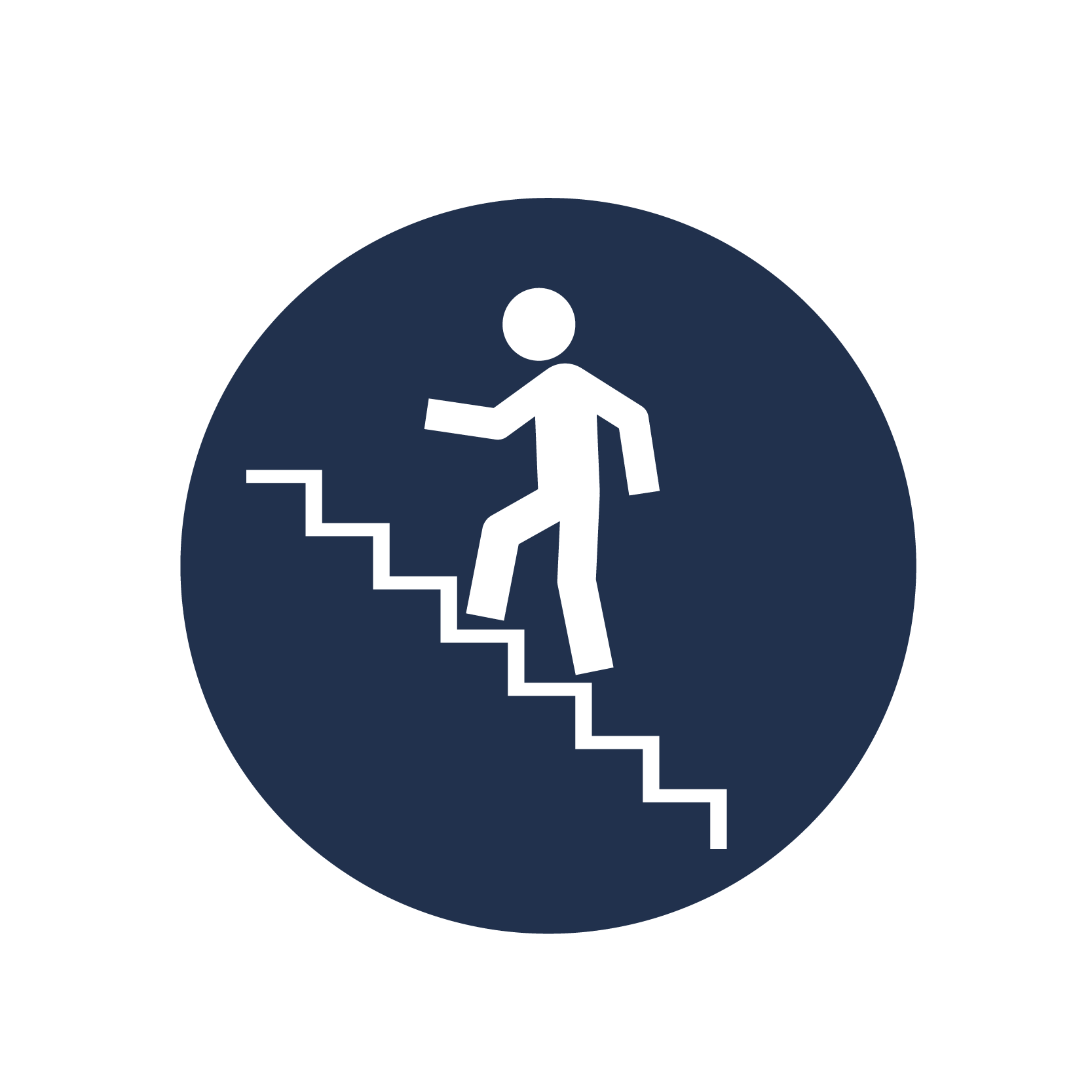 Stairs with no alternative icon Stairs with no alternative