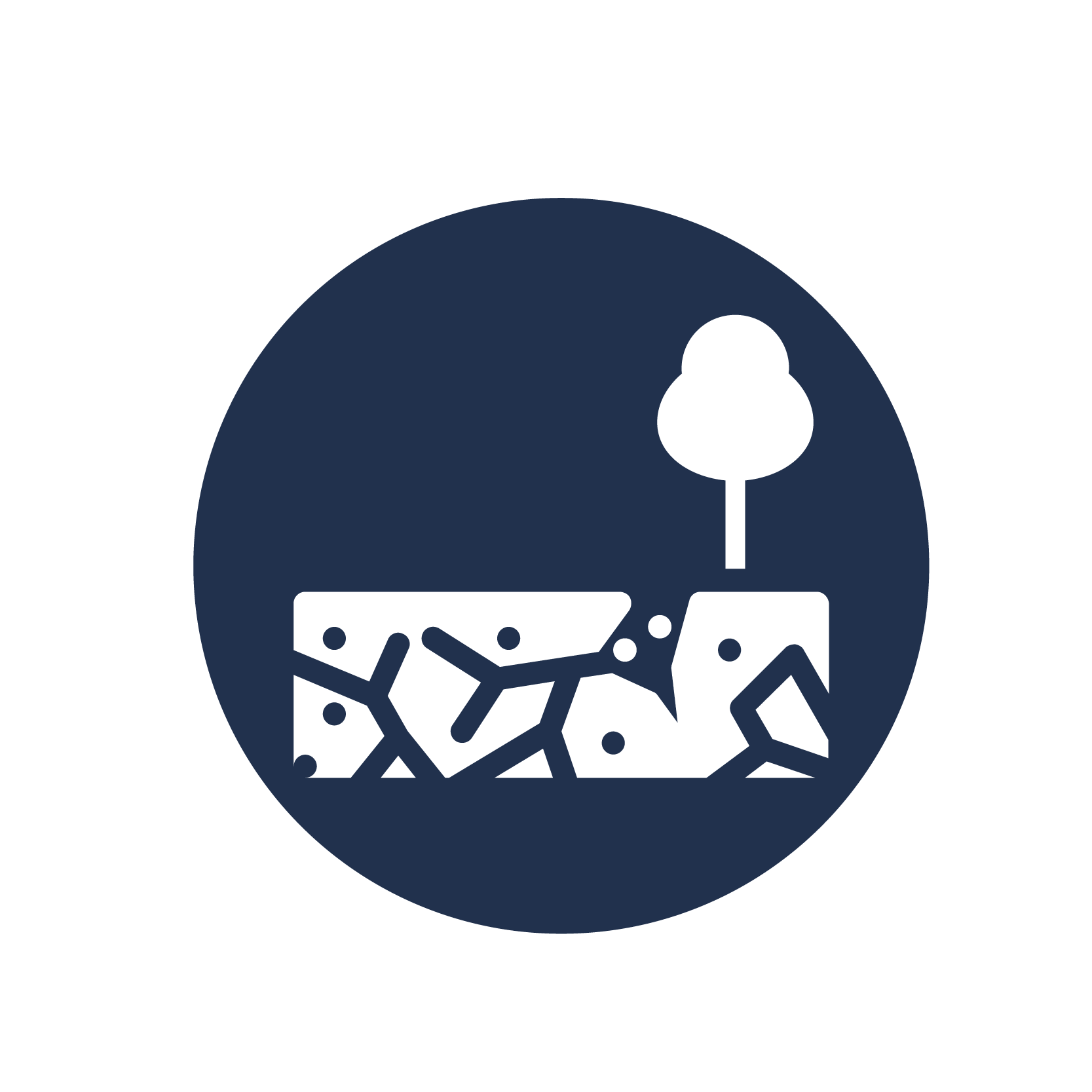 Uneven ground icon Uneven ground
