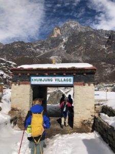 Khumjung Village's Entrance