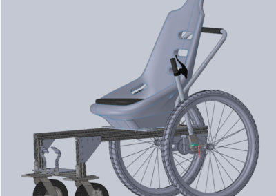 Rugged Outdoor Asymmetric Wheelchair