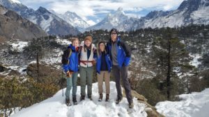 Group Picture in front of Mt. Everest