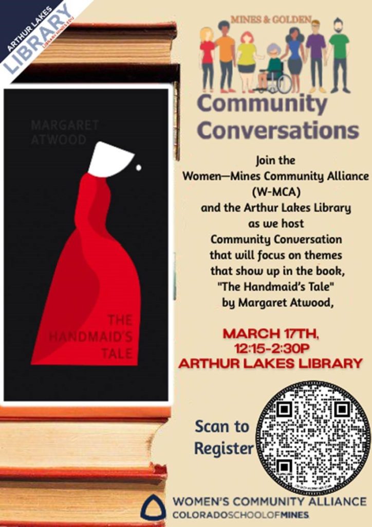 Community Conversations - Join the Women Mines Community Alliance and the Arthur Lakes Library as we host Community Conversation that will focus on themes that will show up in the book, 