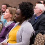 Faculty in audience of a professional development session