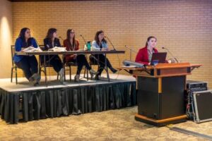 panel at celebration of mines