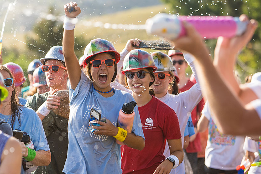 photo of enthusiastic Mines student