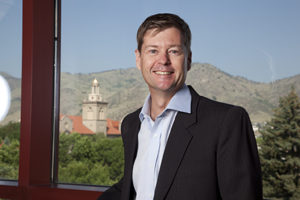 Dave Marr with Guggenheim Hall in background