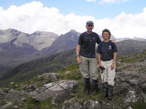Richard Wendlandt and Wendy Harrison on mountain