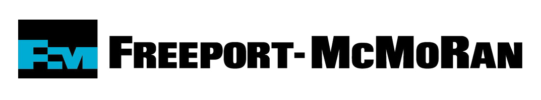 Blue and black logo of Freeport-McMoRan