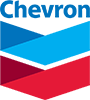 Red and Blue logo of Chevron
