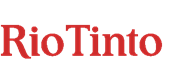 Rio Tinto logo Red text of Rio Tinto logo