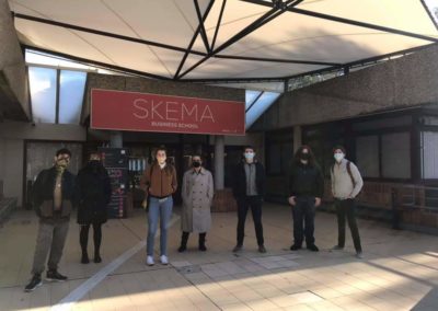 FYSAE students under the SKEMA sign
