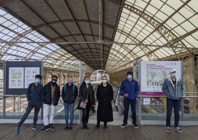 FYSAE students at the train station