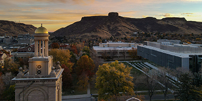 sunrise view of guggenheim tower and table mountain