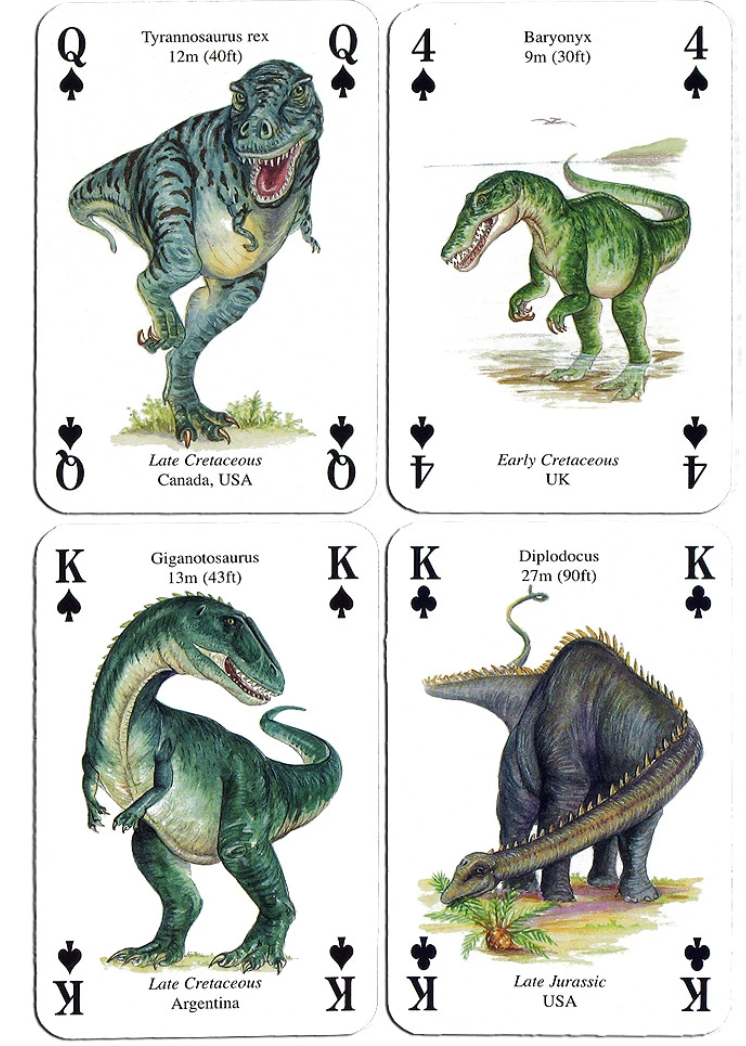 The Age of Dinosaurs Playing Cards New 