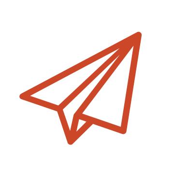Paper airplane icon 