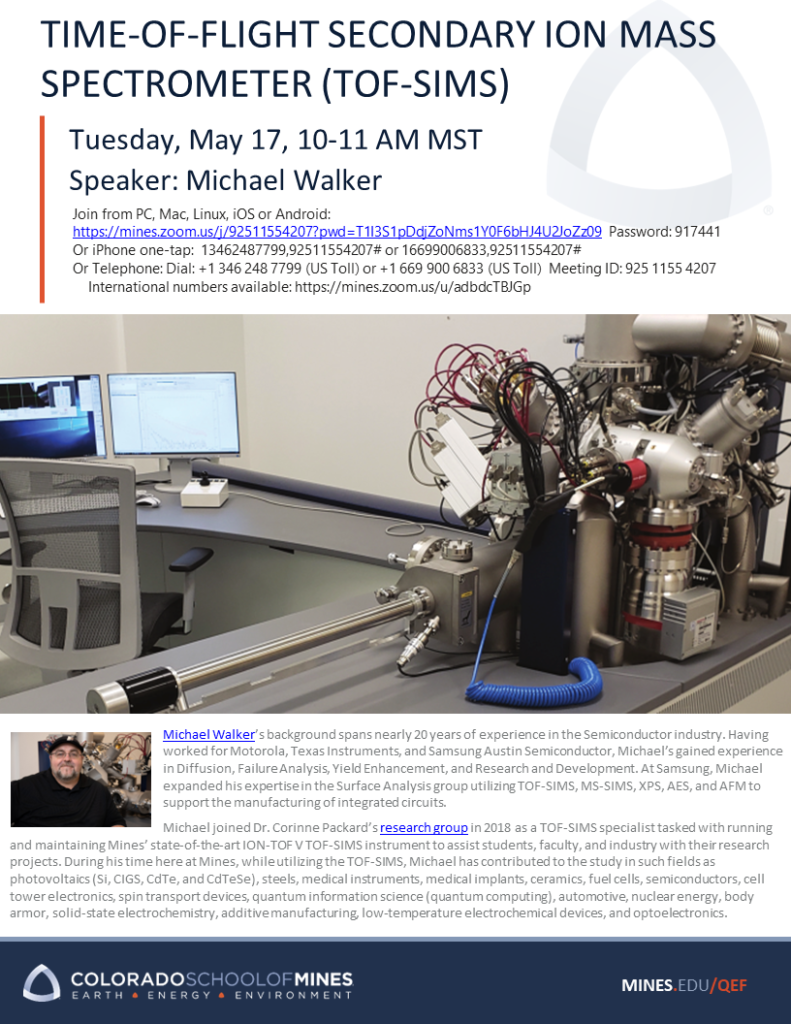 TIME-OF-FLIGHT SECONDARY ION MASS SPECTROMETER (TOF-SIMS) flyer