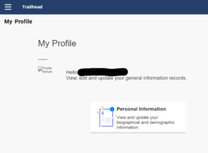 Personal Info General Self-Service