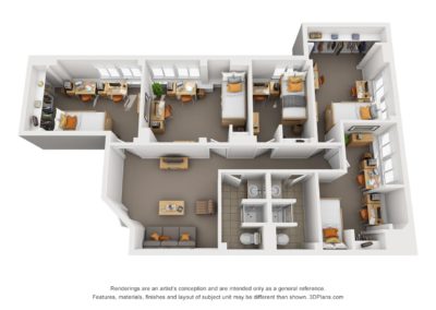 Weaver Towers Suite Layout