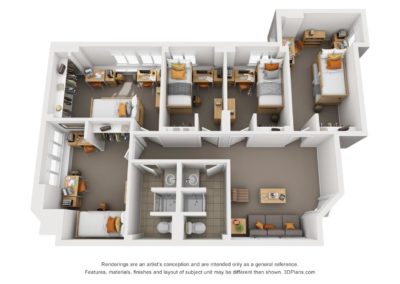 Weaver Towers Suite Layout