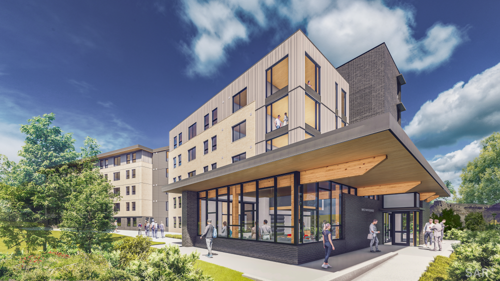 Rendering of Mines Park complex in the daytime
