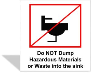 Do-not-dump-hazardous-materials-or-waste-into-the-sink-300x240 EHS - Lab Safety Training