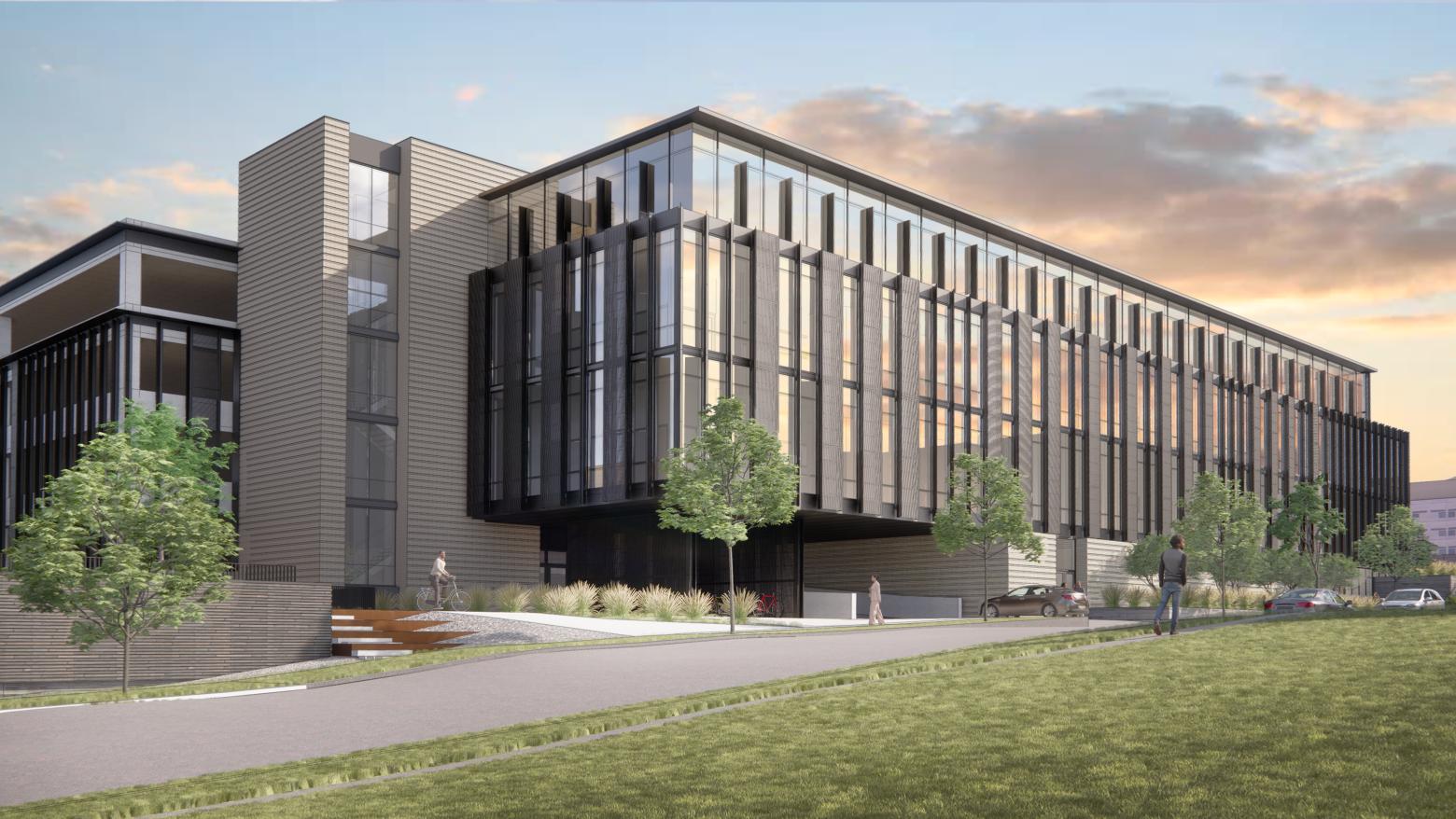 A concept rendering of the new parking garage.