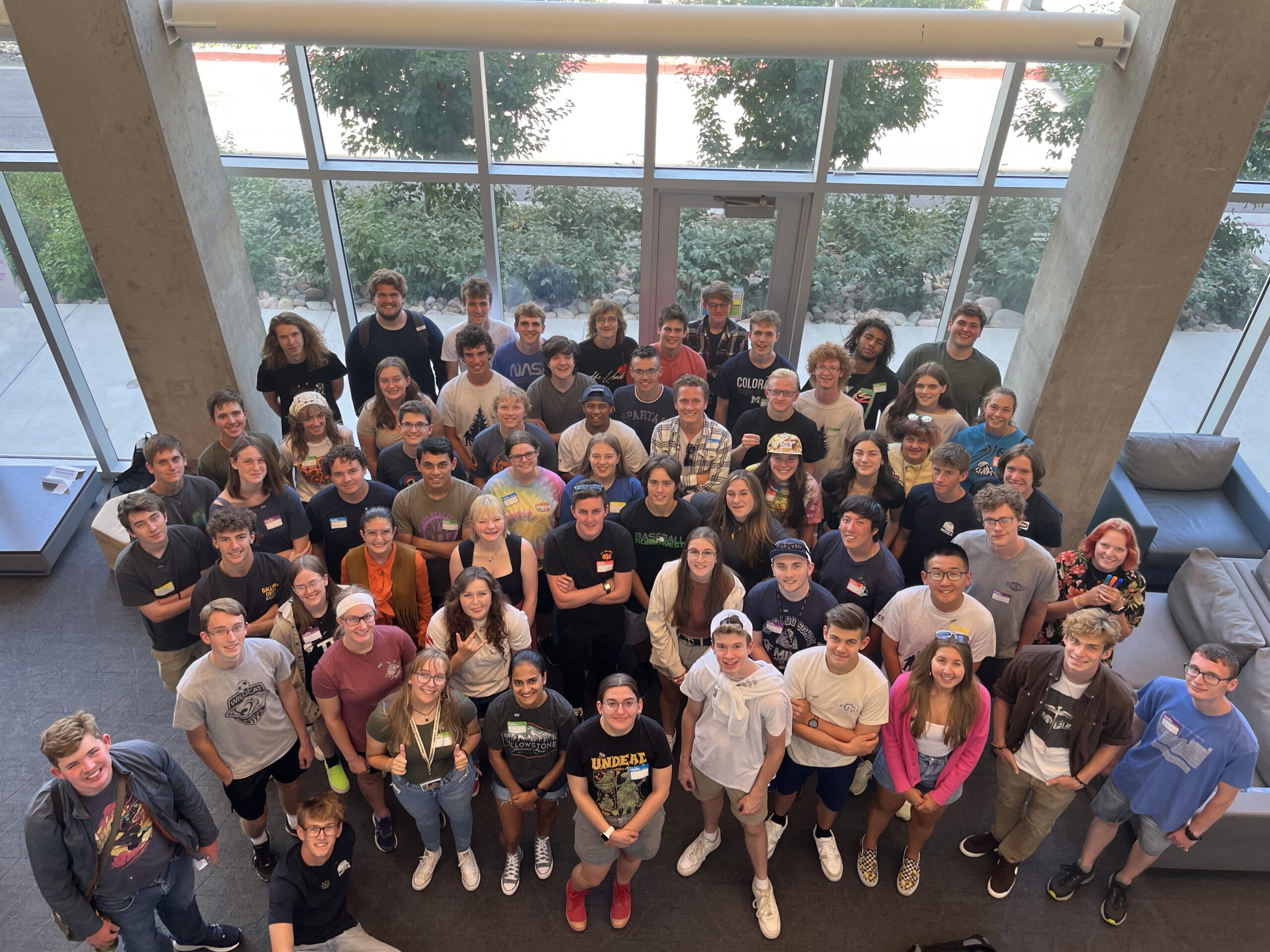 A group photo of the Honors students.