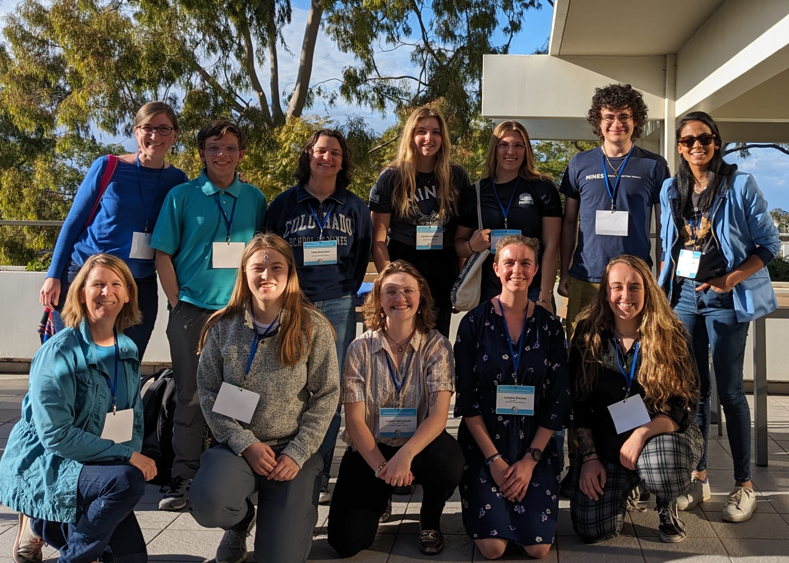 A group photo of the Honors students.