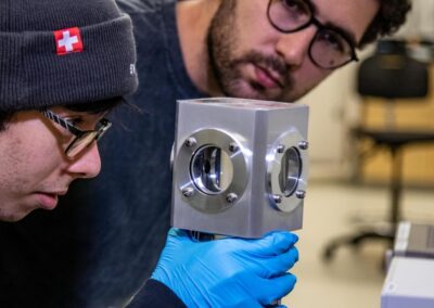 Colorado School of Mines students working in a Quantum Research Lab