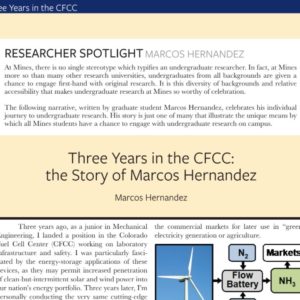 Three Years in the CFCC-the Story of Marcos Hernandez