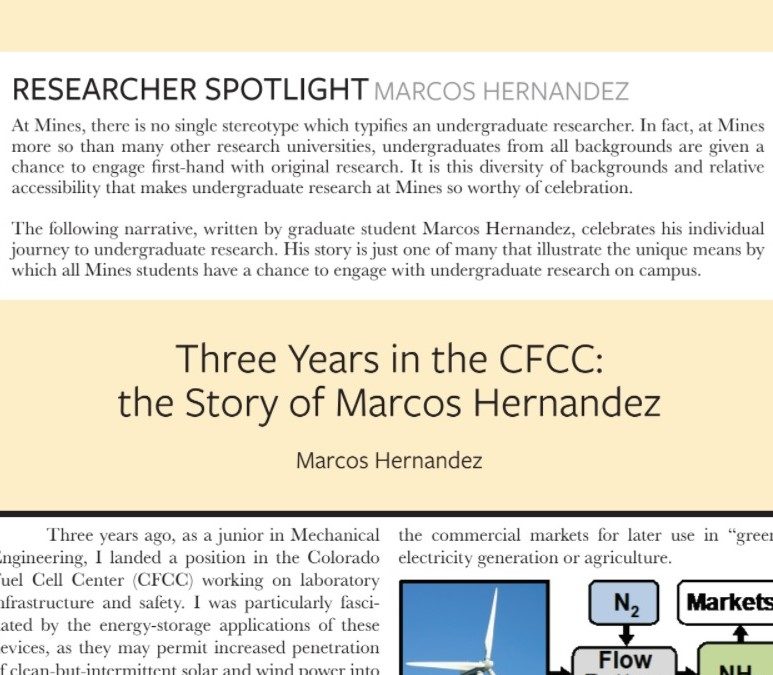 Three Years in the CFCC-the Story of Marcos Hernandez