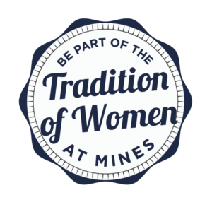 Logo - Be Part of the Tradition of Women at Mines